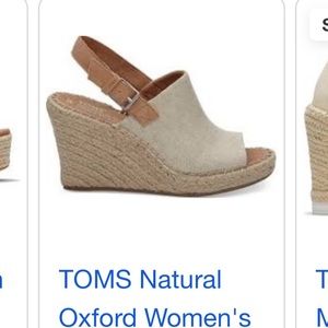 COPY - Toms Monica wedges size 7 new